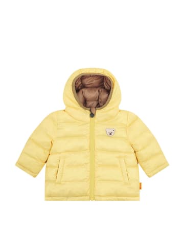 Steiff Dwustronna kurtka pikowana w kolorze żółto-jasnobrązowym