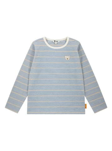 Steiff Longsleeve in Hellblau/ Beige