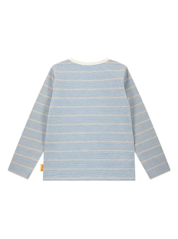 Steiff Longsleeve lichtblauw/beige