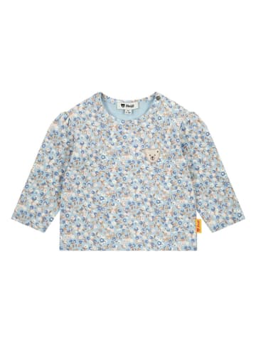 Steiff Longsleeve in Hellblau/ Beige