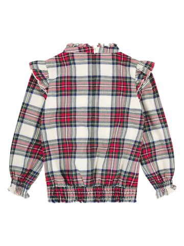 Steiff Bluse in Rot/ Weiß/ Grün