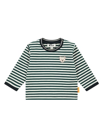 Steiff Longsleeve in Creme/ Grün