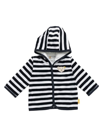 Steiff 3-delige outfit donkerblauw/wit