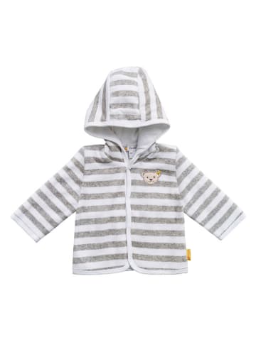 Steiff 3-delige outfit grijs/wit