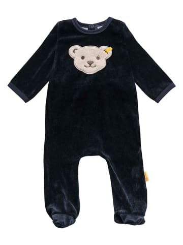 Steiff 3-delige outfit donkerblauw/wit