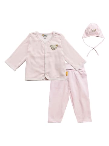 Steiff 3tlg. Outfit in Rosa
