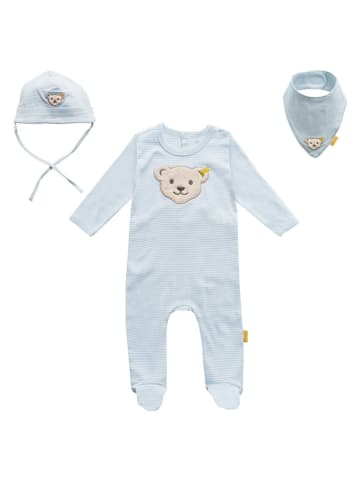 Steiff 3-delige outfit lichtblauw