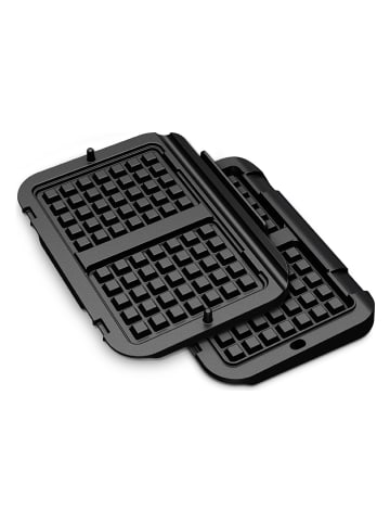 Tefal Płyta "Optigrill Xin1 - XA730810" w kolorze srebrno-czarnym do gofrów