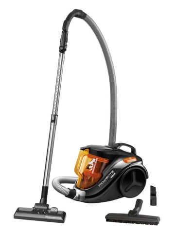Rowenta Zyklon-Staubsauger RO3753 "Compact Power" in Schwarz/ Orange