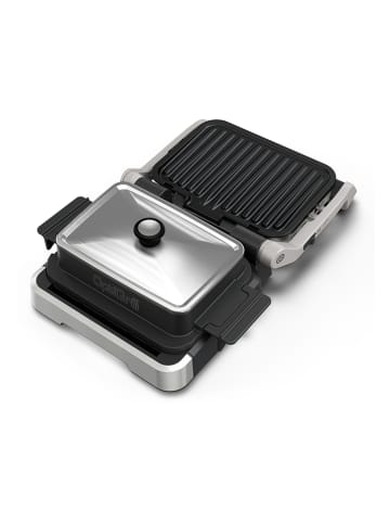 Tefal Pokrywka "OptiGrill - XA7318" w kolorze srebrno-czarnym do grilla