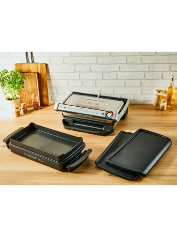 Tefal 2-delige set: grillplaten "Optigrill" zwart
