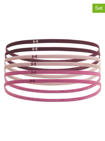 Under Armour 6er-Set: Stirnbänder in Rosa/ Lila