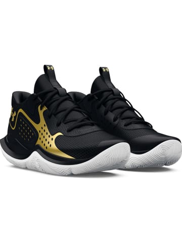 Under Armour Buty "Jet '23" w kolorze czarno-złotym do koszykówki