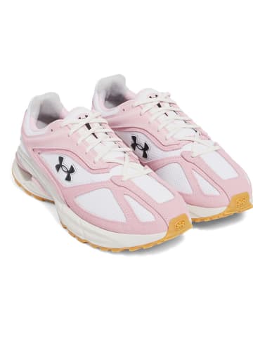 Under Armour Leren hardloopschoenen lichtroze/wit