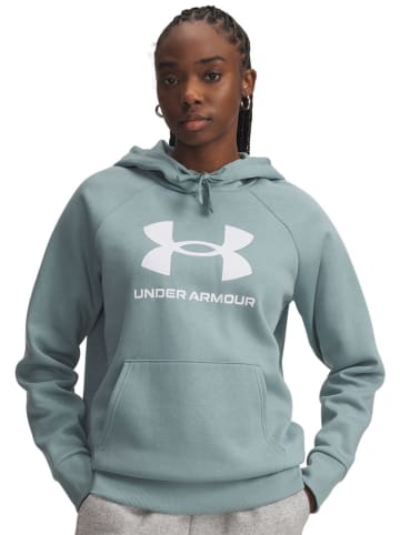 Under Armour Fleecehoodie in Hellblau
