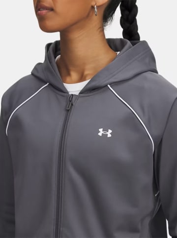 Under Armour 2tlg. Set: Trainingsjacke & -hose in Grau