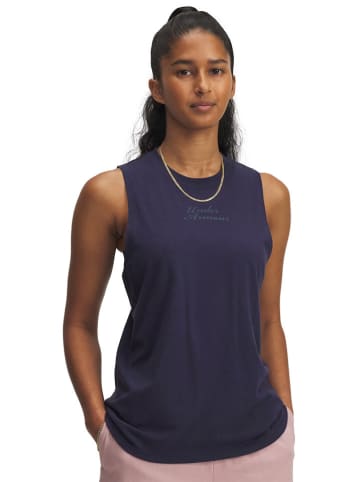 Under Armour Top sportowy w kolorze granatowym