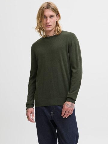 Jack & Jones Sweter w kolorze ciemnozielonym