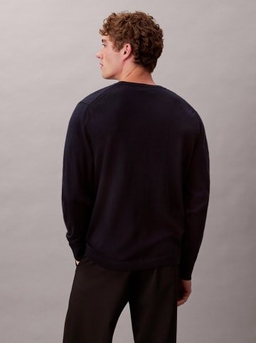Calvin Klein Wollen trui donkerblauw