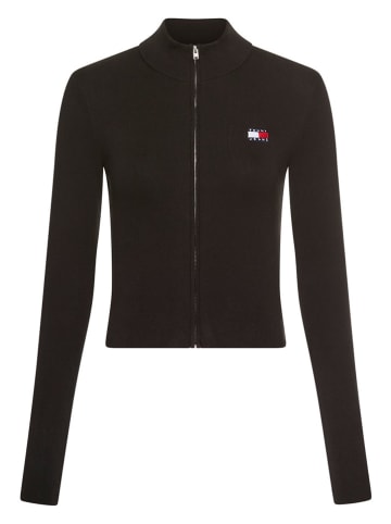 TOMMY JEANS Sweatjacke in Schwarz
