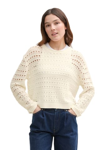 TOM TAILOR Denim Pullover in Creme