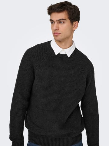 ONLY & SONS Sweter "Dale" w kolorze czarnym