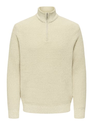 ONLY & SONS Sweter "Jion" w kolorze beżowym