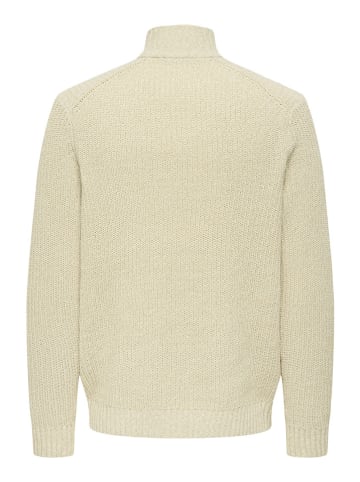 ONLY & SONS Sweter "Jion" w kolorze beżowym