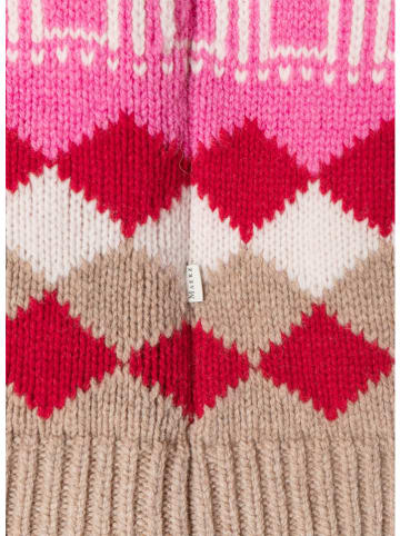 Maerz Muenchen Wollen trui beige/roze/rood