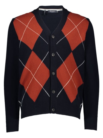 Maerz Muenchen Cardigan in Schwarz/ Hellbraun