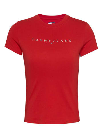 TOMMY JEANS Koszulka w kolorze czerwonym