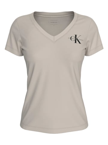 CALVIN KLEIN JEANS Koszulka w kolorze kremowym