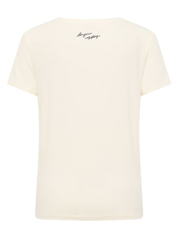 Mustang Koszulka w kolorze kremowym