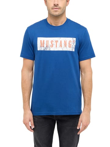 Mustang Koszulka w kolorze niebieskim