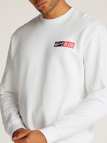 TOMMY JEANS Sweatshirt in Weiß