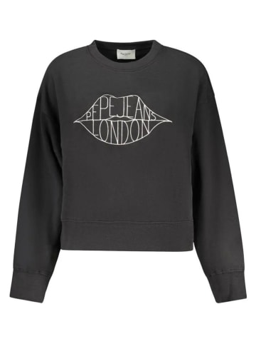 Pepe Jeans Sweatshirt "Bernis" in Schwarz