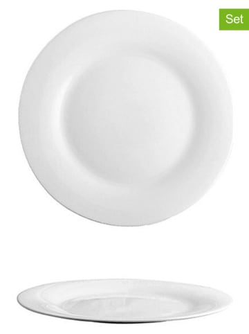 CEGECO 2er-Set: Dessertteller "Elba" in Weiß - Ø 20 cm