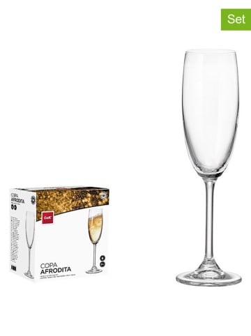 CEGECO Kieliszki (6 szt.) "Afrodita" do prosecco - 210 ml