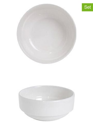 CEGECO Miski (2 szt.) w kolorze białym - Ø 10 cm