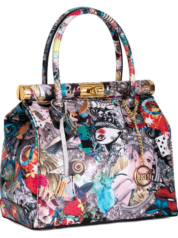 Mia Tomazzi Leren handtas "Arcisate" meerkleurig - (B)29 x (H)24 x (D)15 cm