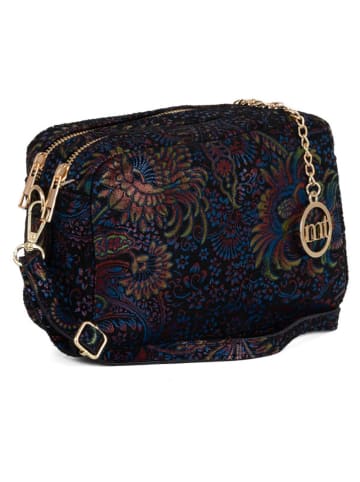 Mia Tomazzi Leren schoudertas "Zamagna" zwart - (B)21 x (H)14 x (D)8 cm