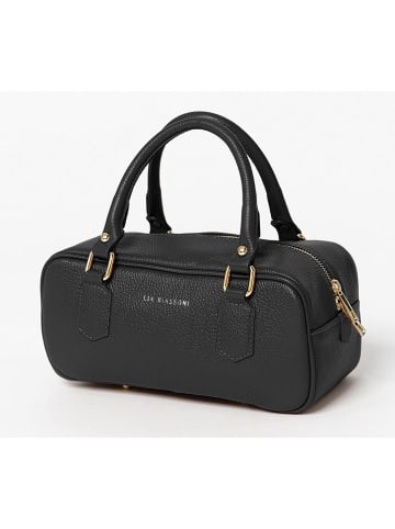 Lia Biassoni Skórzana torebka "Cecita" w kolorze czarnym - 27 x 12 x 12 cm