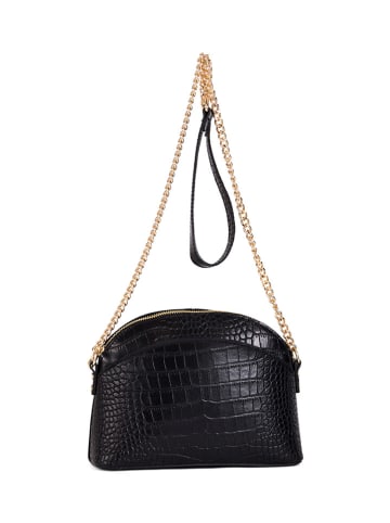 Lia Biassoni Leren schoudertas "Anfora" zwart - (B)23 x (H)18 x (D)8 cm