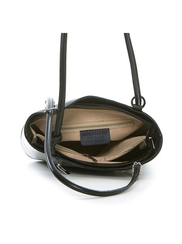 Lia Biassoni Leren schoudertas zwart - (B)28 x (H)55 x (D)9 cm