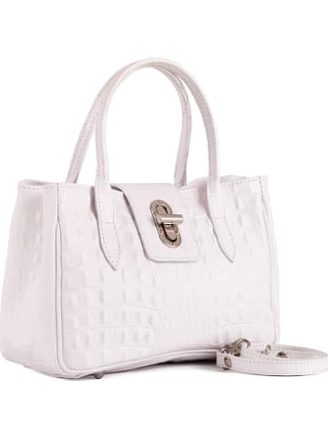Lia Biassoni Leren handtas wit - (B)26 x (H)17 x (D)12 cm