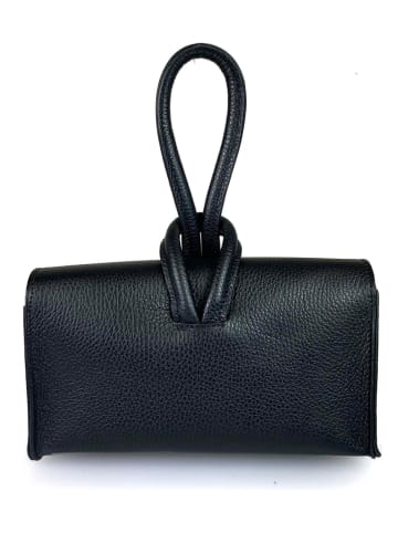 Lia Biassoni Skórzana torebka w kolorze czarnym - 23 x 13 x 6 cm