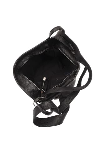 Lia Biassoni Leren schoudertas zwart - (B)39 x (H)38 x (D)8 cm