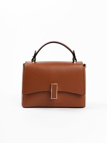 Lia Biassoni Leder-Henkeltasche "Fegana" in Hellbraun - (B)20 x (H)14 x (T)8 cm