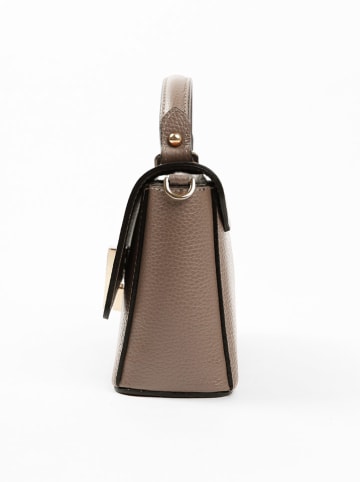 Lia Biassoni Leren handtas "Fegana" beige - (B)20 x (H)14 x (D)8 cm
