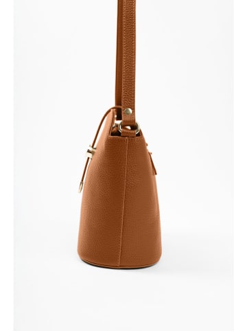 Lia Biassoni Leren schoudertas lichtbruin - (B)24 x (H)22 x (D)10 cm